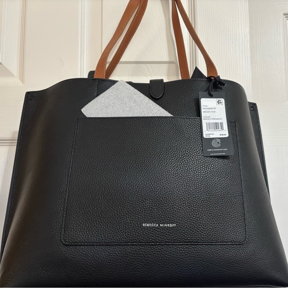 Rebecca Minkoff Handbags - NWT Rebecca Minkoff Black and Tan Megan Tote Bag